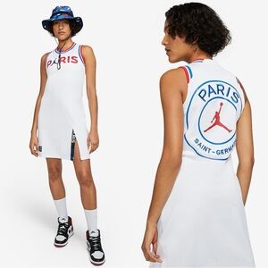 Nike Jordan x Paris Saint German PSG White Jersey Dress